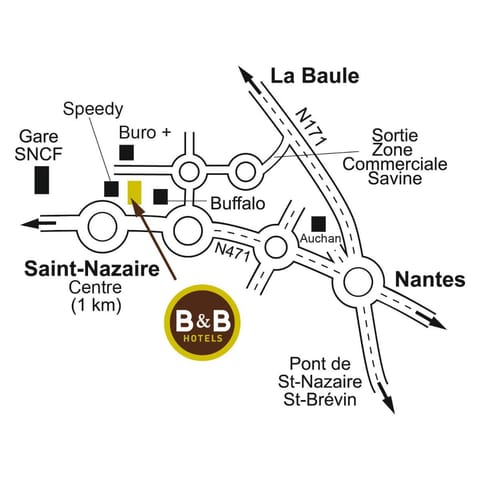 B&B HOTEL Saint-Nazaire Trignac Hotel in Saint-Nazaire
