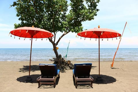 2bed Beachfront Pool house at Lovina Beachhouse Villa in Buleleng