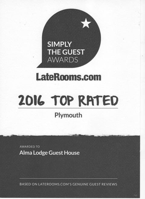 Alma Lodge Guest House Bed and Breakfast in Plymouth