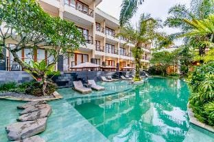 Entire 1 BR Deluxe Lagon VIew JU58A Apartment in Ubud