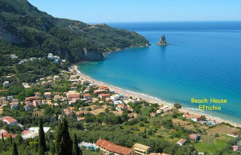 Beachfront Vacation Home eftichia Vacation rental in Saint Gordios beach