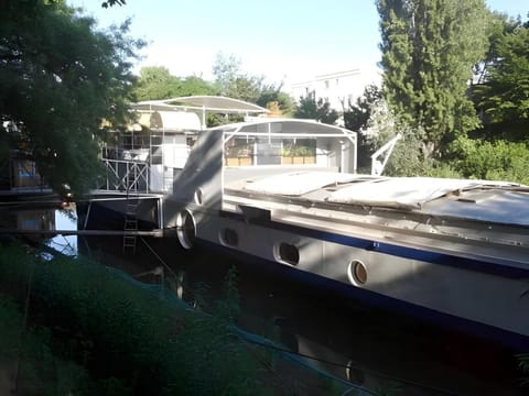 Boat For Guest Docked boat in Issy-les-Moulineaux