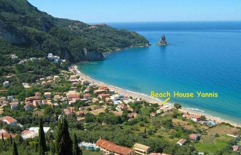 Corfu Beachfront holiday Houses Yannis on Agios Gordios beach Vacation rental in Saint Gordios beach