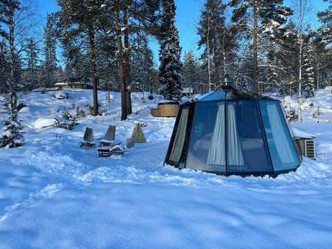 Aurora Igloo with Private Hot Tub by Invisible Forest Lodge Hotel in Rovaniemi
