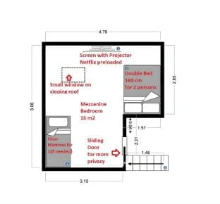 A3)Big &Cozy Vintage Mezzanine 1-Bedroom Apt for 5 Apartment in Saint-Gilles