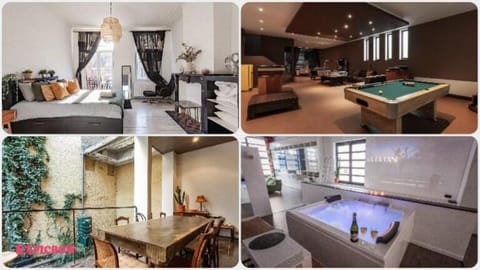 B10)GameRoom+Sauna+Jacuzzi 660m2 GroupHouse 40+ppl Vacation rental in Saint-Gilles