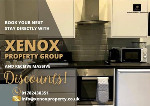 Central 1 BR Flat Near Hanley with Free Parking Apartment in Stoke-on-Trent