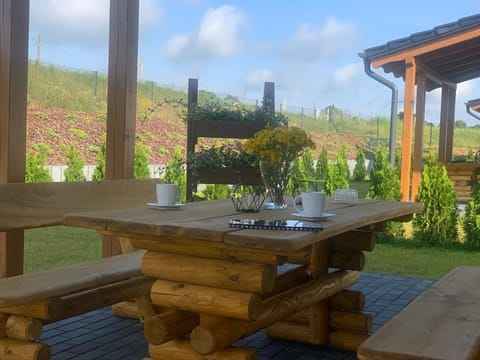 Kaszubska Osada Domek Mandaryna z Balią Vacation rental in Pomeranian Voivodeship