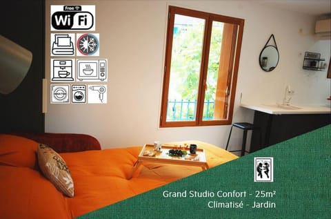Studio - Confort - Climatisé - Le Refuge de Charles - Jardin Apartment in Île-de-France