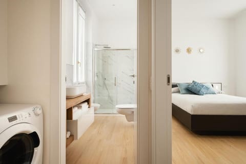 Golden Teal & Silver Birch Apartment in Bergamo