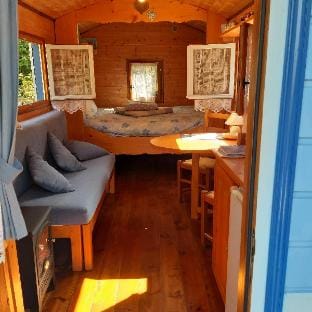 The Little Blue Caravan Vacation rental in Wallonia, Belgium
