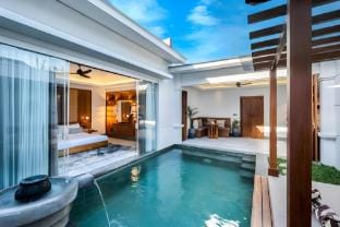 Great 1BR Private Pool Villa near Echo Beach Cangu Villa in North Kuta