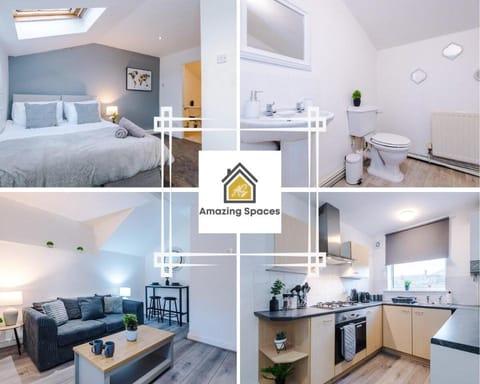 Modern 1-BR Apartment with Free Wi-Fi and Parking Vacation rental in Warrington