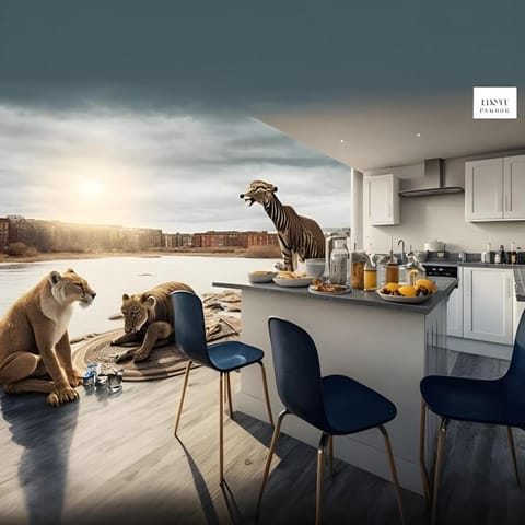 City Centre | River View | 3 Bed | Games | Parking Apartment in Dundee