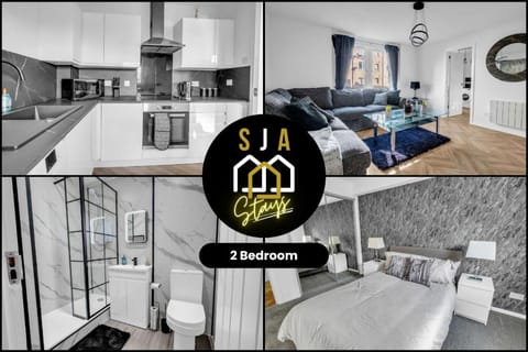 Urban City Stay - SJA Stays - Modern 2 Bed Apartment Hotel in Aberdeen
