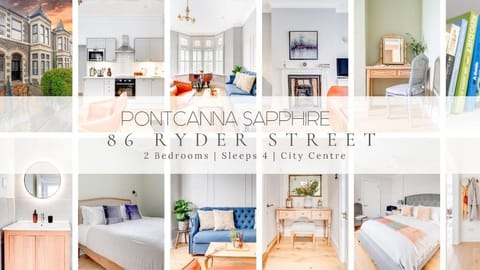 The Pontcanna Sapphire 2-Bed Haven Apartment in Newport