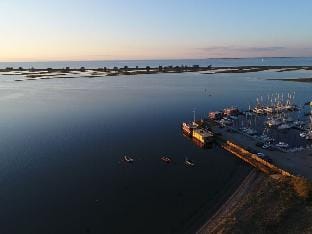 Oostzee Swantje Docked boat in Heiligenhafen