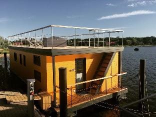 Oostzee Swantje Docked boat in Heiligenhafen