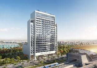 Cozy Studio Apt in front of Metro Stn - Aura Azizi Apartment in Dubai