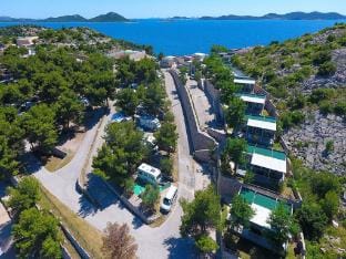 Mobile home with private covered terrace Campground/ 
RV Resort in Šibenik-Knin County, Croatia
