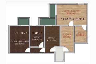 Pop art-inspired homey apartment | self check-in Vacation rental in Verona