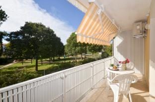 Enjoy the view on the garden from our flat Apartment in Friuli-Venezia Giulia