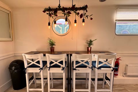 The Swan Floatel by Oracle Docked boat in South Derbyshire District