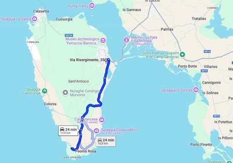 SantAntioco Red Apartment with 2-Way Air Con Bed and Breakfast in Sardinia