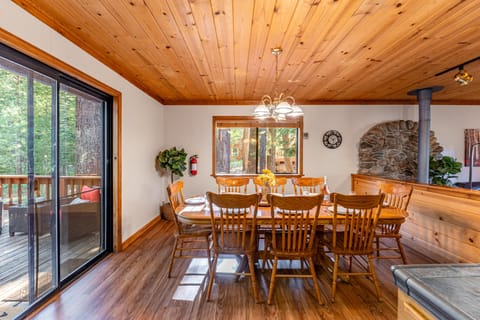 Dining area is adjacent to the kitchen