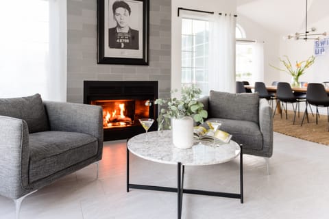 Have a seat. *Please note indoor fireplaces are non-operational