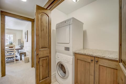 Washer and Dryer with Folding Counter
