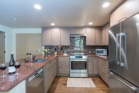 Modern chef's kitchen.