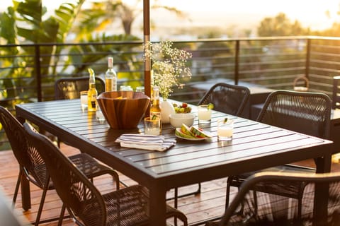 It's time to unwind on the spacious deck.