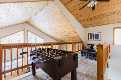 Challenge your crew to a game of foosball in the loft.