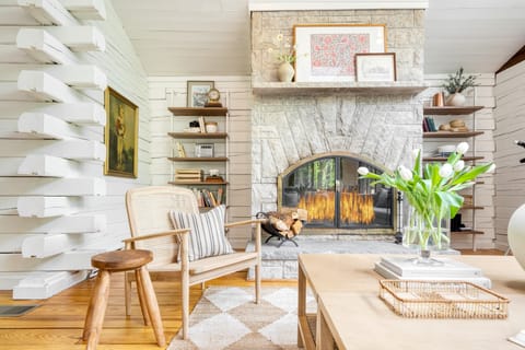 Carefully curated decor.