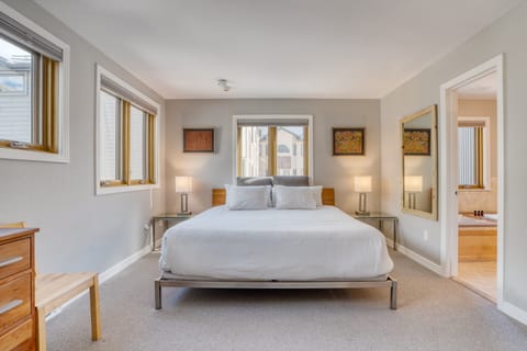 Primary bedroom features a king bed and an ensuite bathroom.