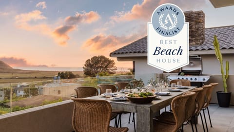 Relax by the firepit as the sun starts to set.