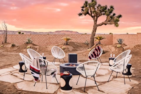 Hang by the fire pit when the sun goes down.