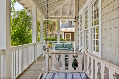 Lounge in the day bed on the porch.