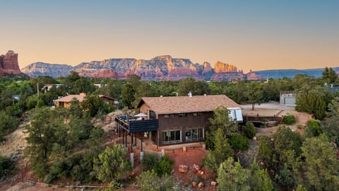 Incredible mountain views from your hot tub.