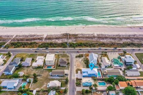 Your retreat sits just across the street from beach access.