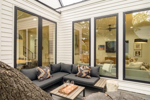 Comfortable outdoor seating.