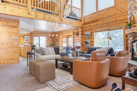 Lofted interior with tons of light and space.