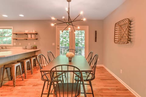 This dining area is the perfect place to gather for meals and conversation.
