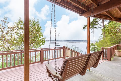 Spectacular view of Penn Cove from the comfort of your own deck.