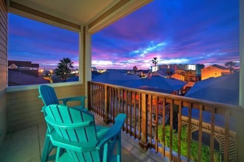 Chasing sunsets from the terrace.