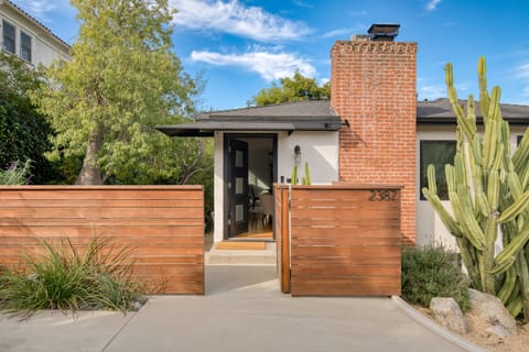 Modern, sleek entrance.