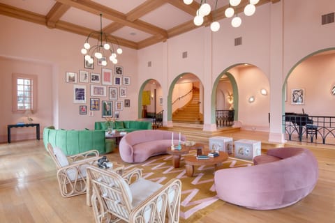 Indoor pool and hot tub.