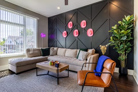 Large sectional in the living room.