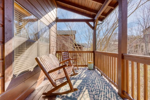 Relax in the rocking chair and take in the views.